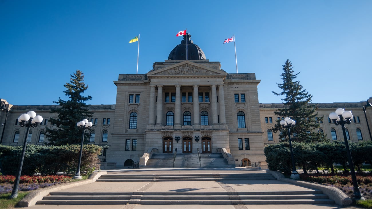 The Saskatchewan Legislative Building, seen in Regina.