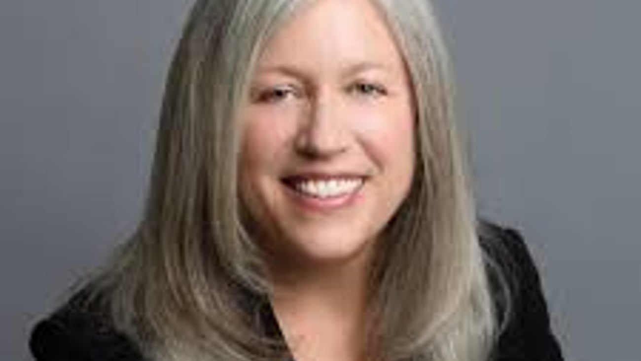 Woman with grey hair