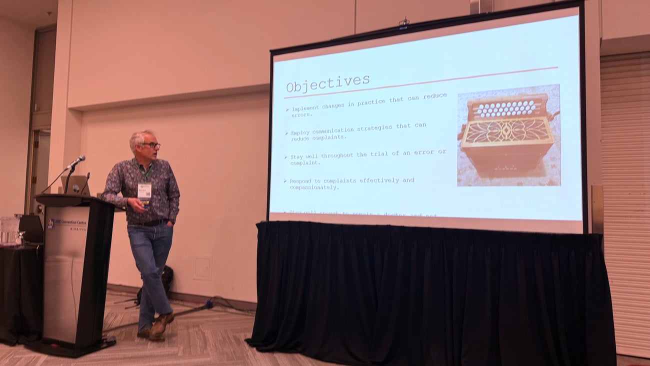 Dr. Mark Saul leads a session on medical errors at the Rural and Remote Conference in Winnipeg.