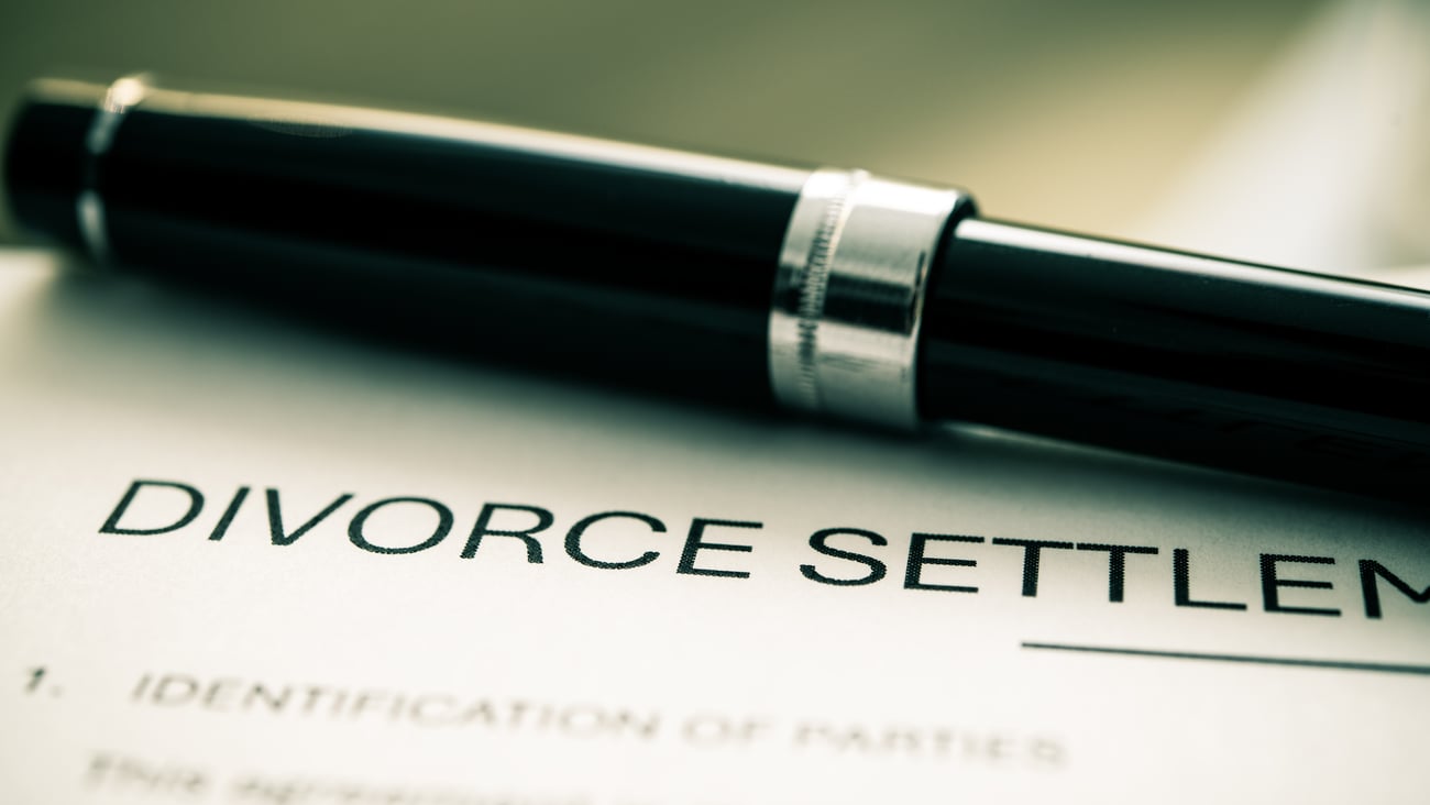 Divorce settlement letter