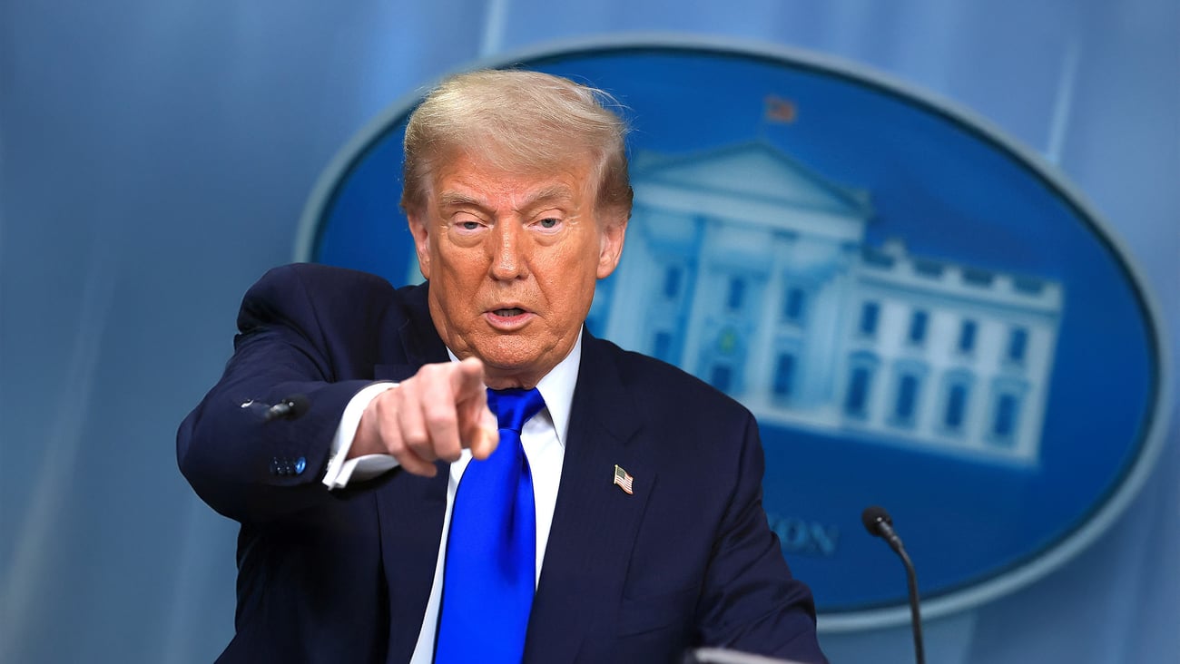 Donald Trump taking questions