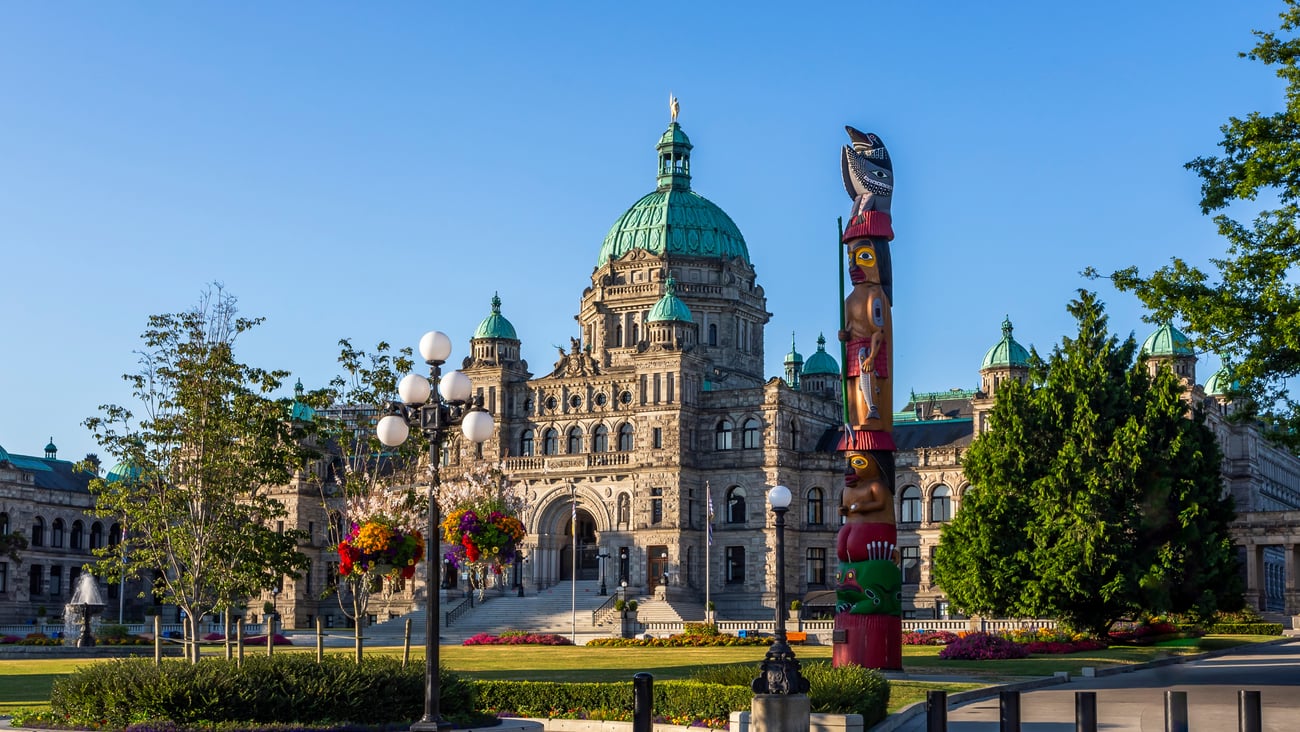 The British Columbia Legislature in Victoria, B.C.