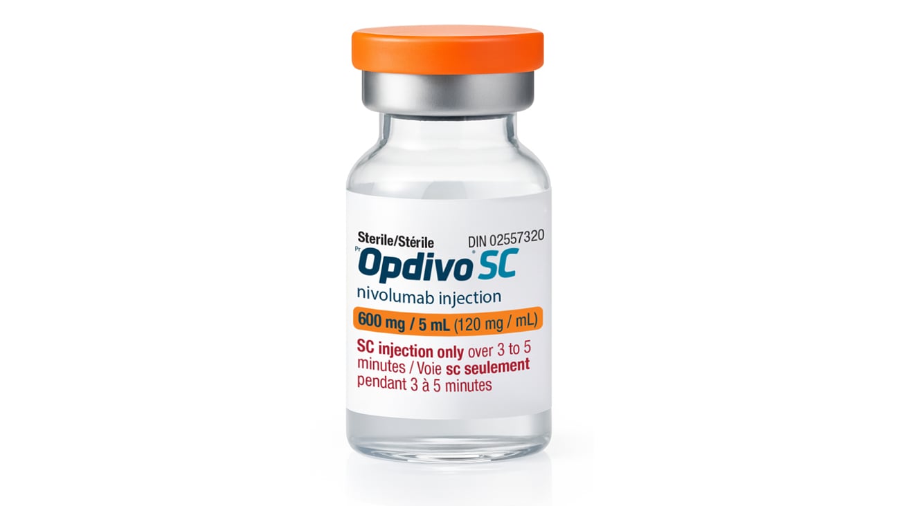 Bottle of medication: Opdivo 