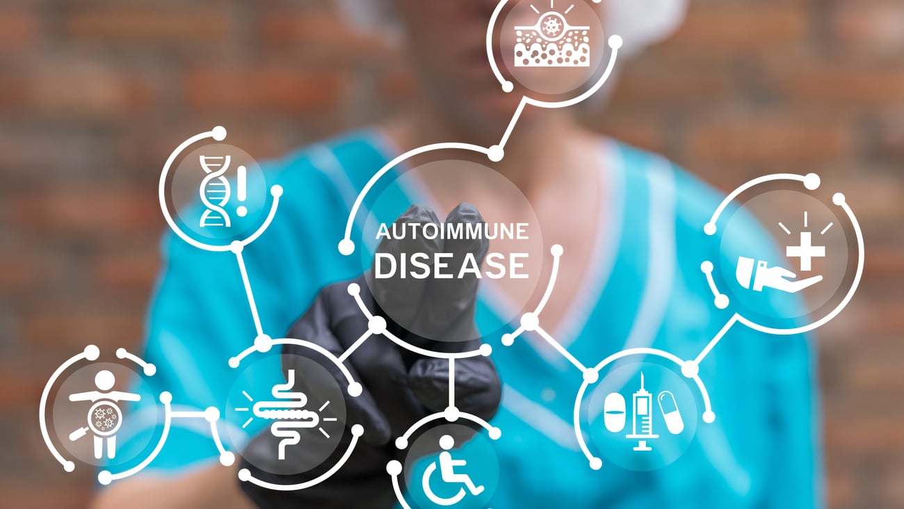 Visualization of how different types of autoimmune disease connect with each other