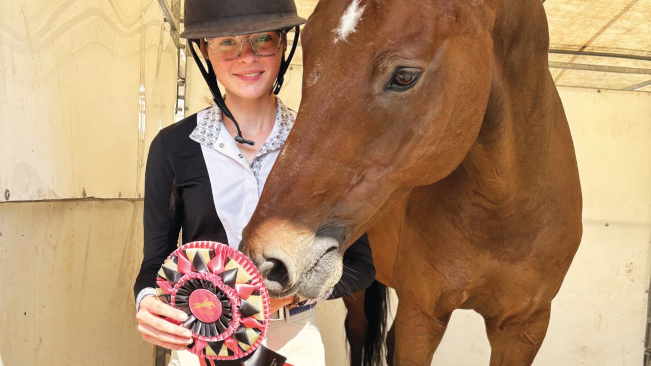 Kylie Searles of Caledonia with her horse, Angus, after competing at the Royal Agricultural Winter Fair in November. (Adele Searles)