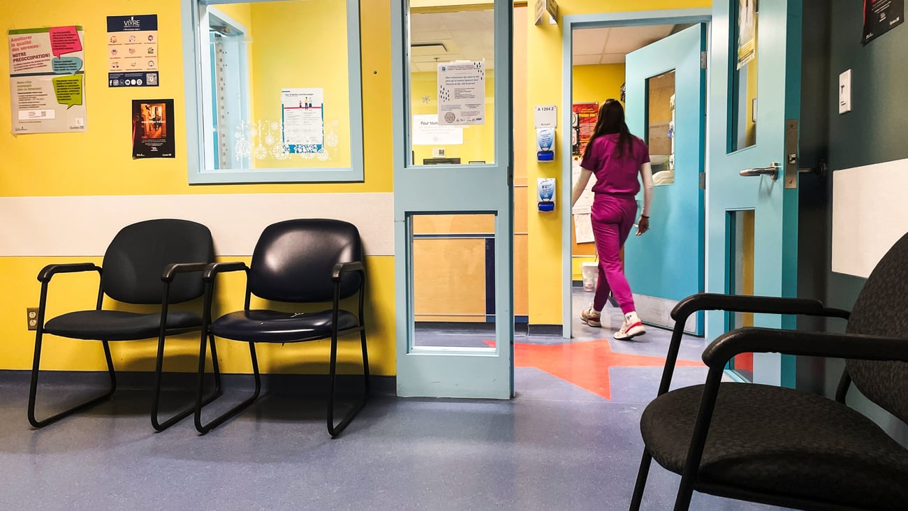 Waiting room in a doctor's office