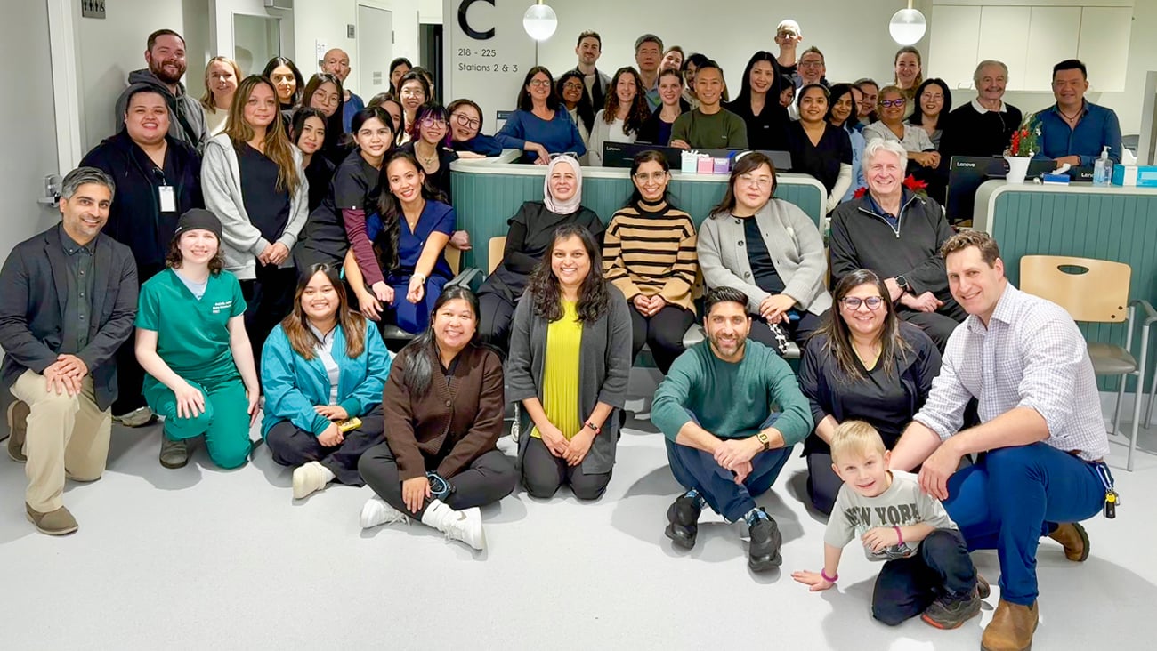 The whole team at Seymour Health posing for a picture