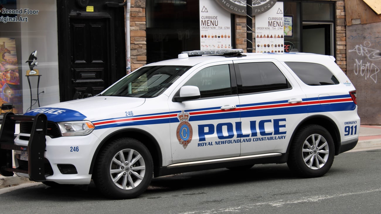 A Royal Newfoundland Constabulary police cruiser.