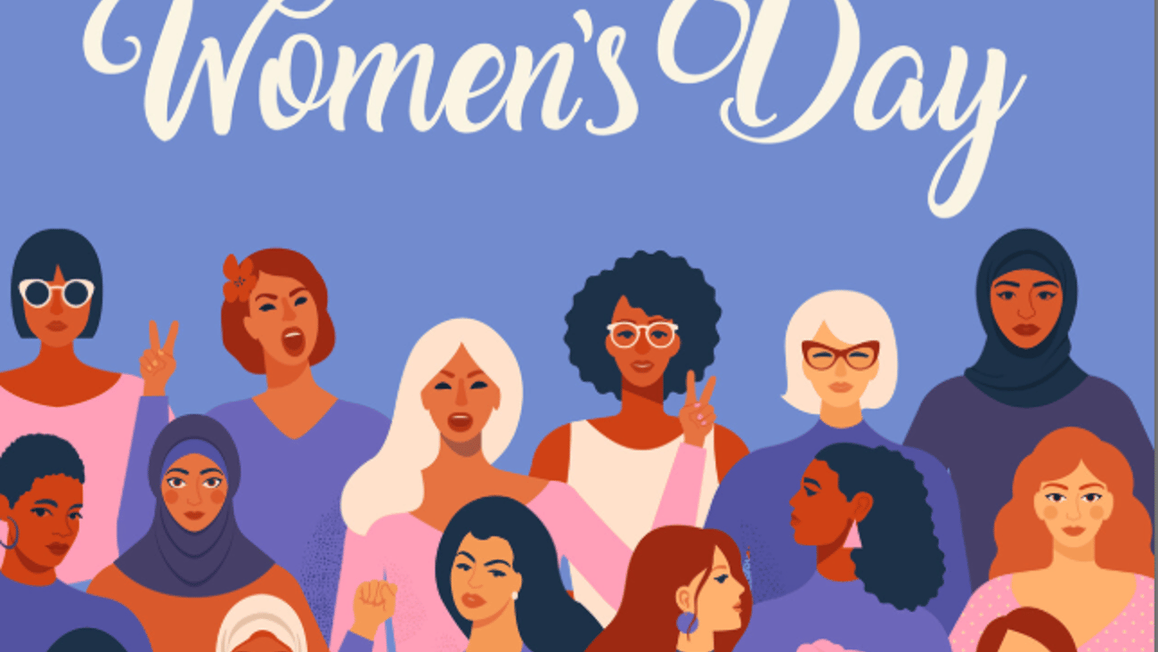 International women's day graphic