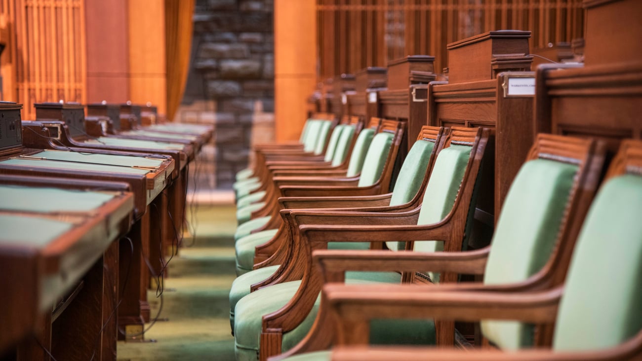 Desks in the House of Commons