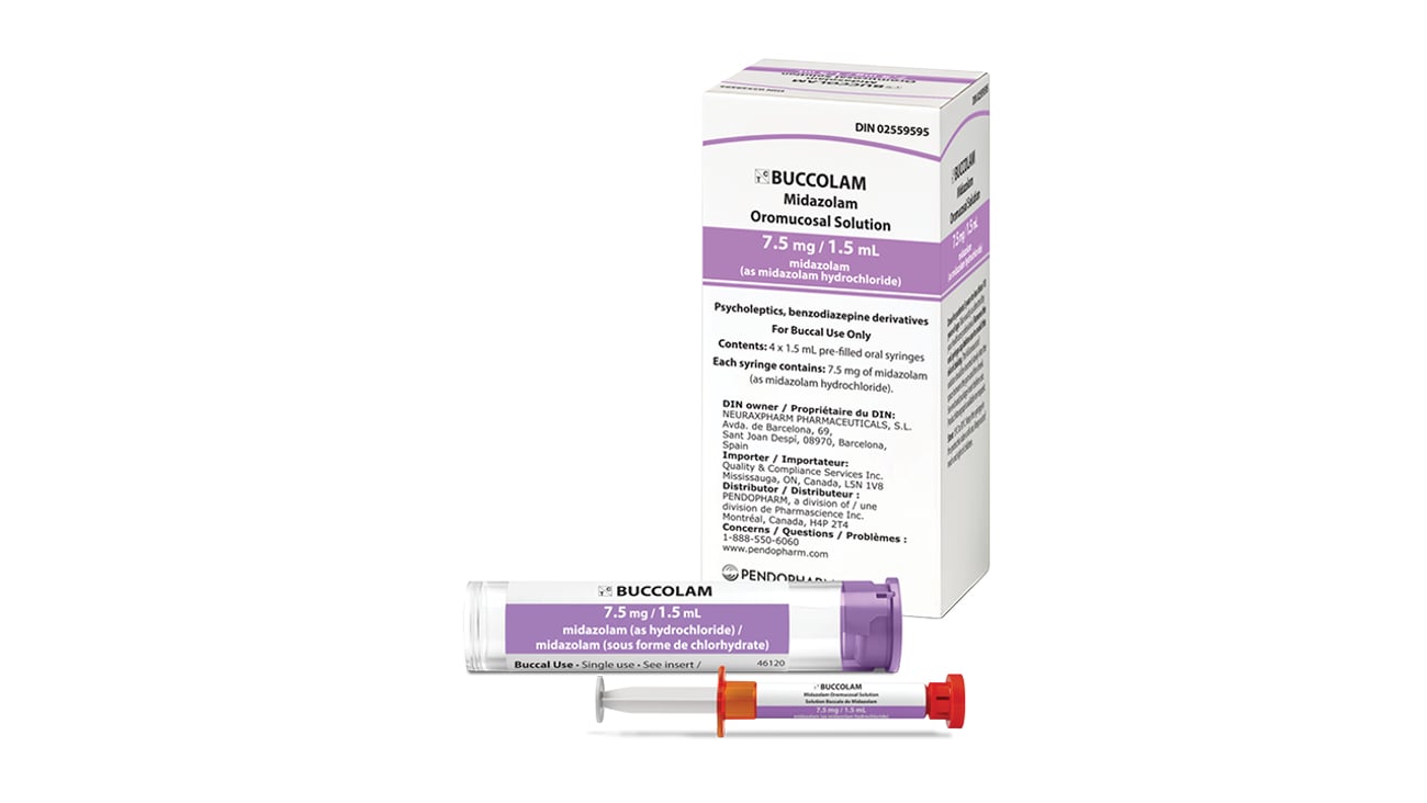 Box of medication: Buccolam for prolonged acute seizures in children