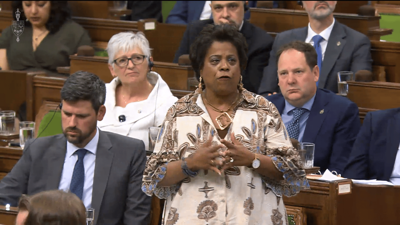 Health Minister Marjorie Michel speaks during Question Period on June 8, 2026. (Parliament of Canada)