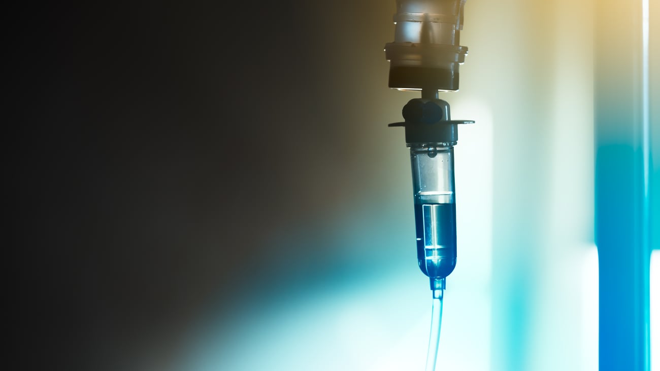 An IV drip