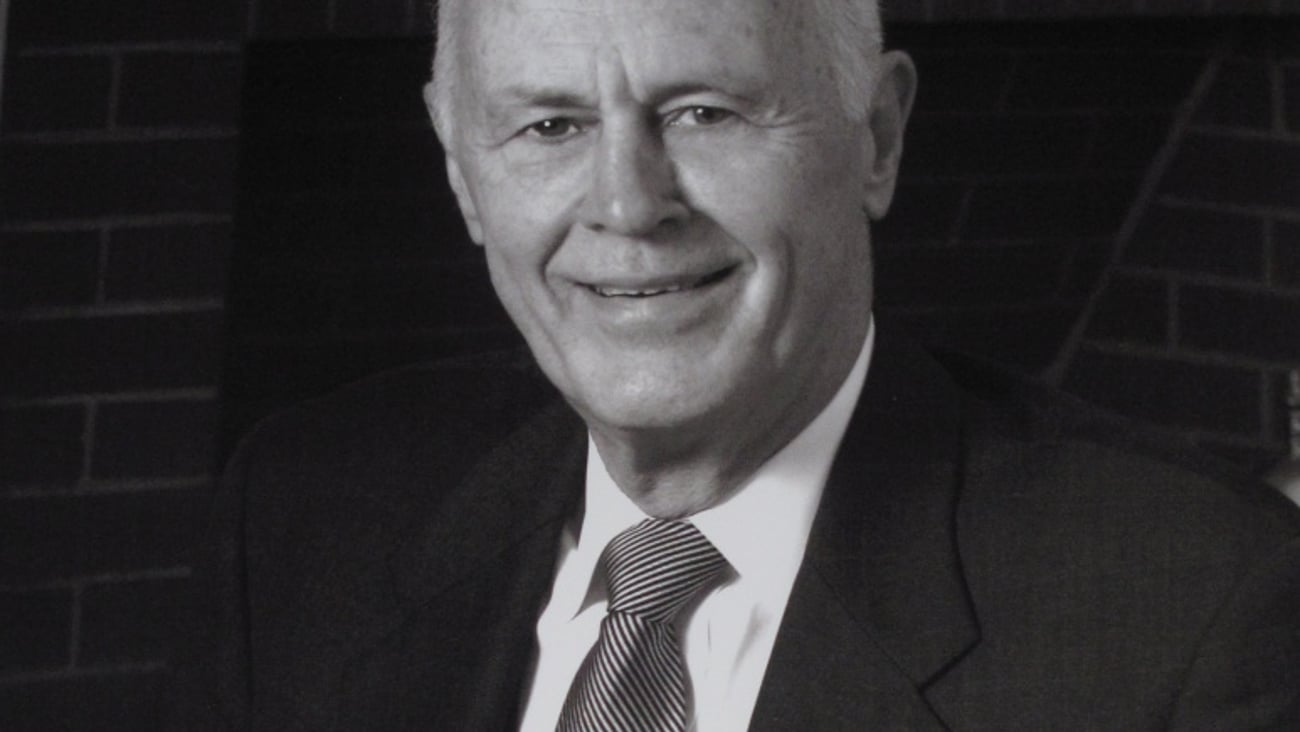 A portrait of Dr. John Hamm, former premier of Nova Scotia. 