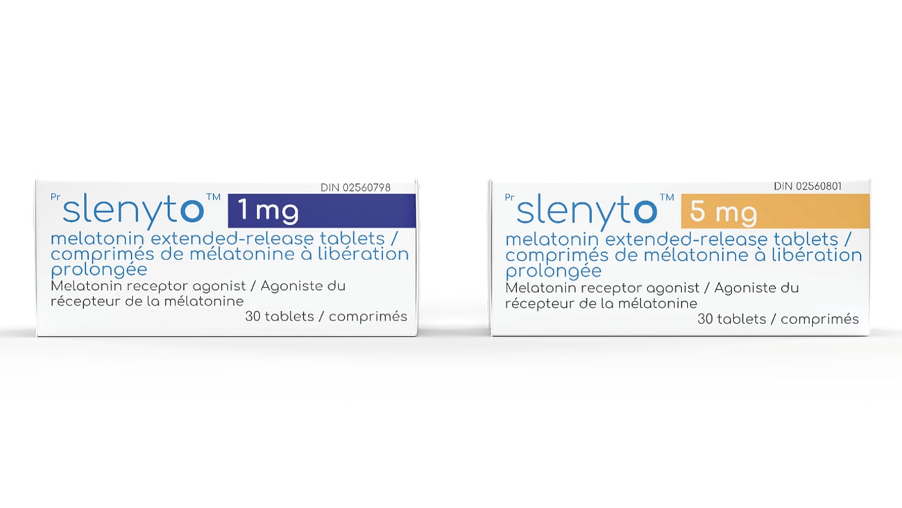 Boxes of Slenyto for insomnia in children with ASD