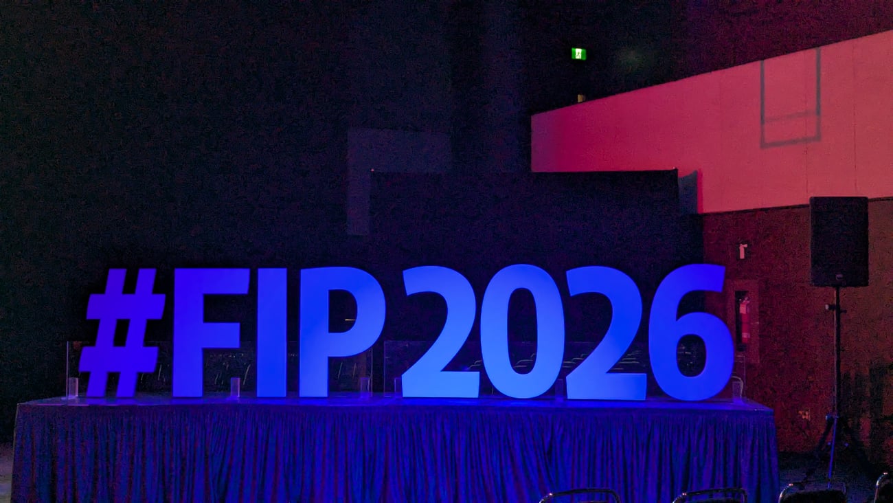 FIP 2026 lighted sign from congress
