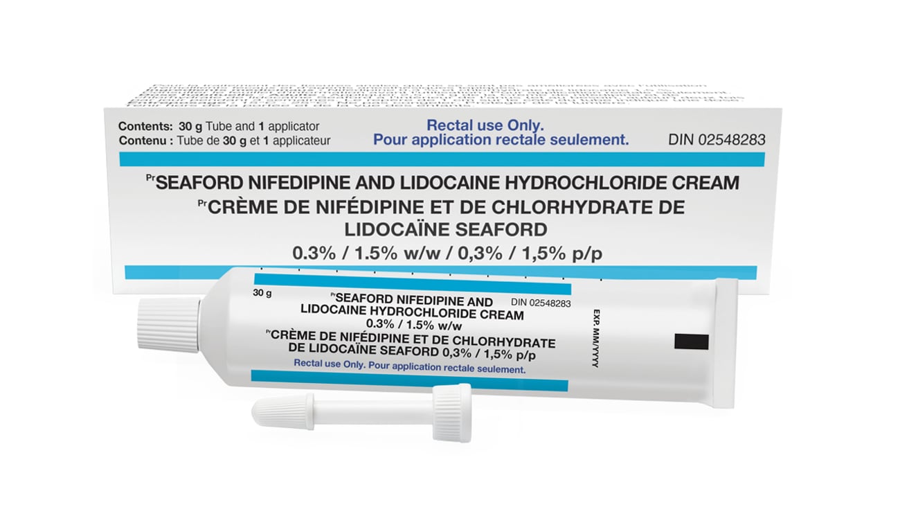 Seaford Nifedipine and Lidocaine Hydrochloride Cream for anal fissures