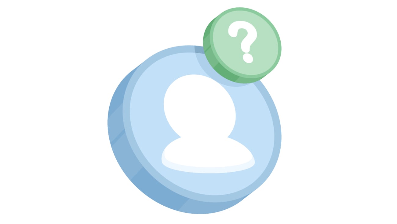 An empty profile icon