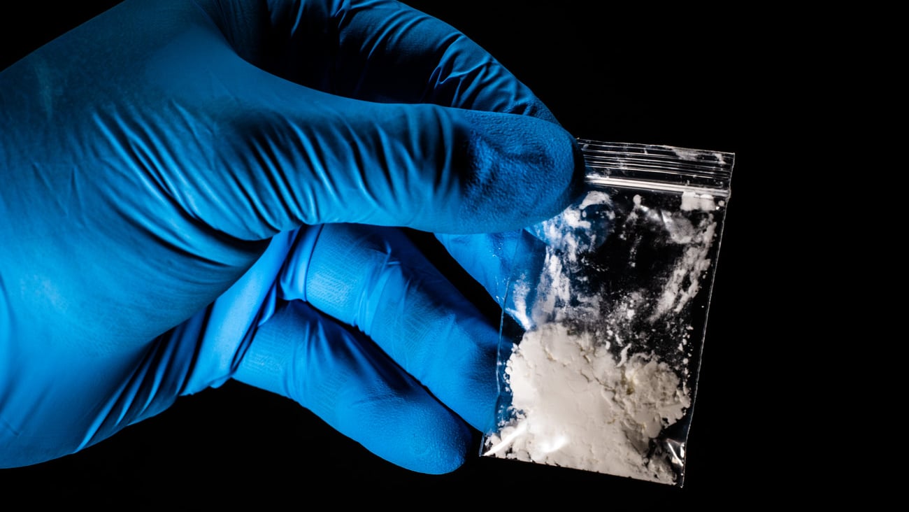 Illegal fentanyl is safely handled and contained.; Shutterstock ID 1272023845