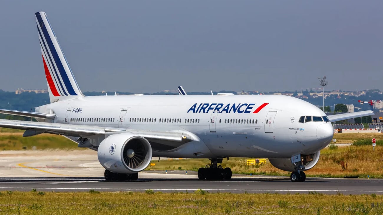 Paris, France - June 4, 2022: Air France Boeing 777-200ER airplane at Paris Orly Airport (ORY) in France.; Shutterstock ID 2413840309