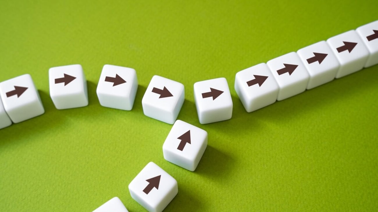 Merging two paths into one. Integration acquisition. Consolidation, cooperation, organization. Synchronization of processes in business production. Merge. Pooling efforts, concentration resources.; Shutterstock ID 2489935257