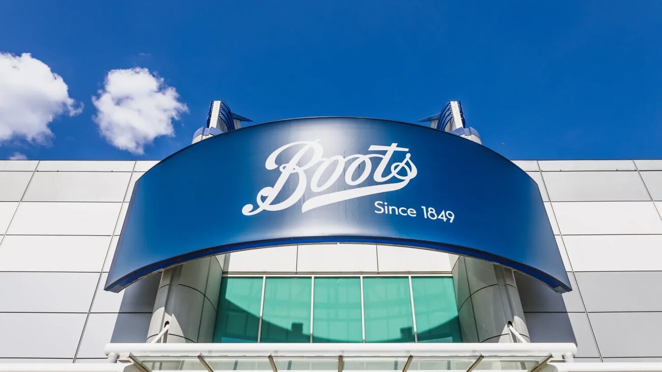 Boots pharmacy storefront with bold blue logo. London, UK, 28 July 2024; Shutterstock ID 2675964725