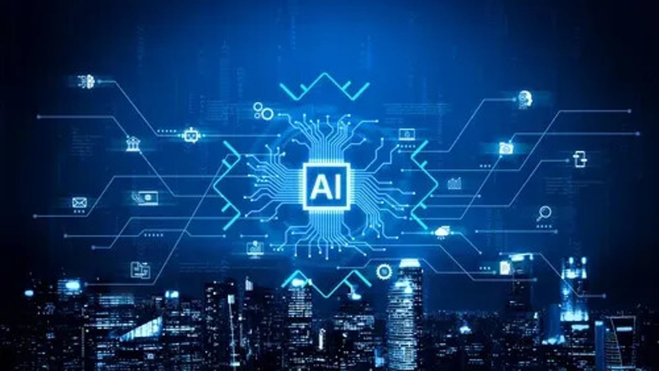 Artificial intelligence integration concept linking apps, data streams and automation across enterprise systems and platforms. Corpus; Shutterstock ID 2759673413