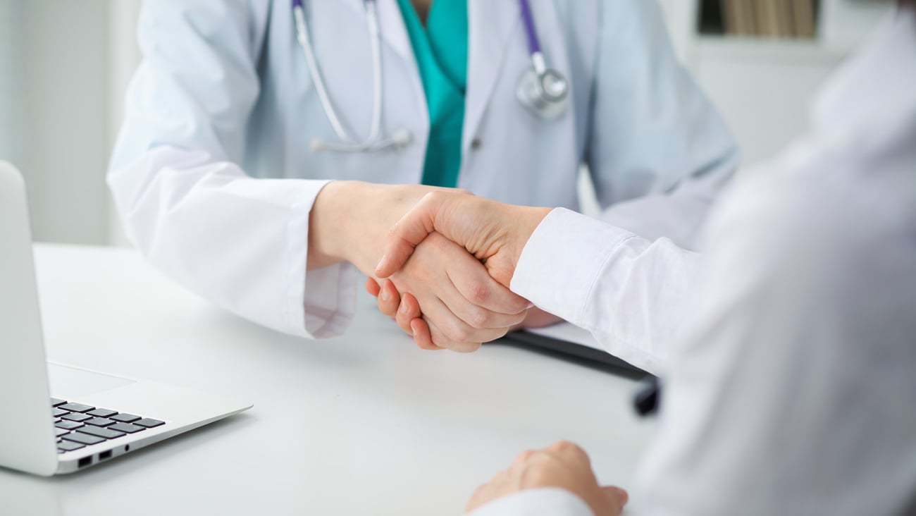 Doctor and patient shaking hands, close-up.  Physician talking about medical examination results. Medicine, healthcare and trust concept; Shutterstock ID 729965008