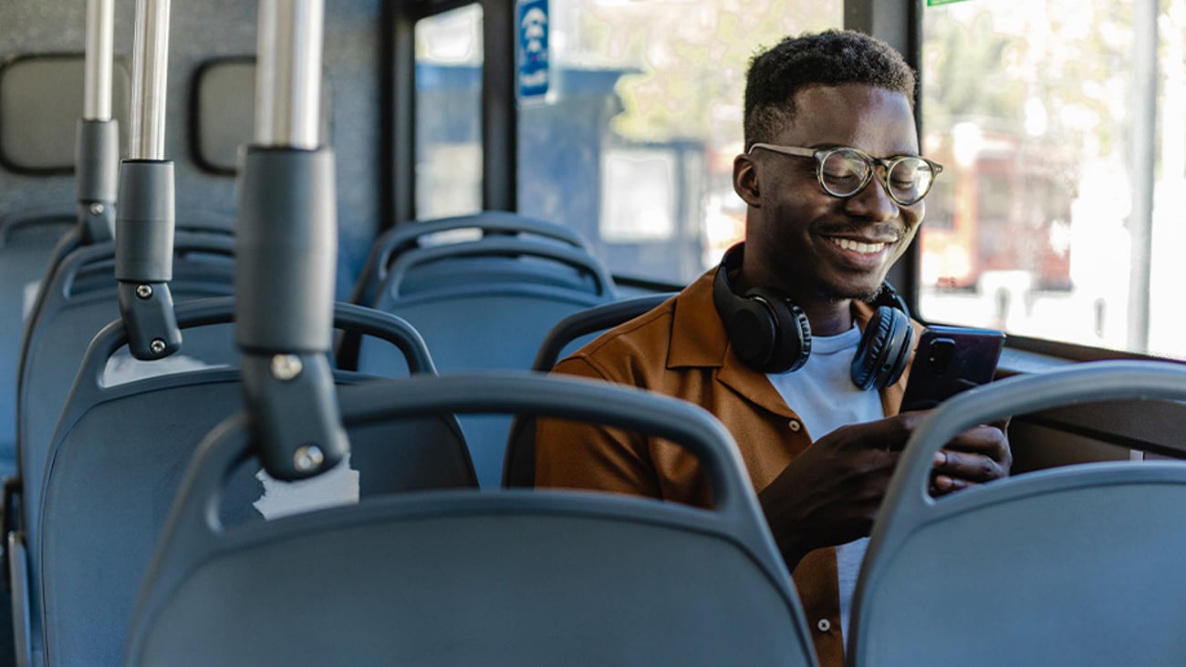 Person on the bus