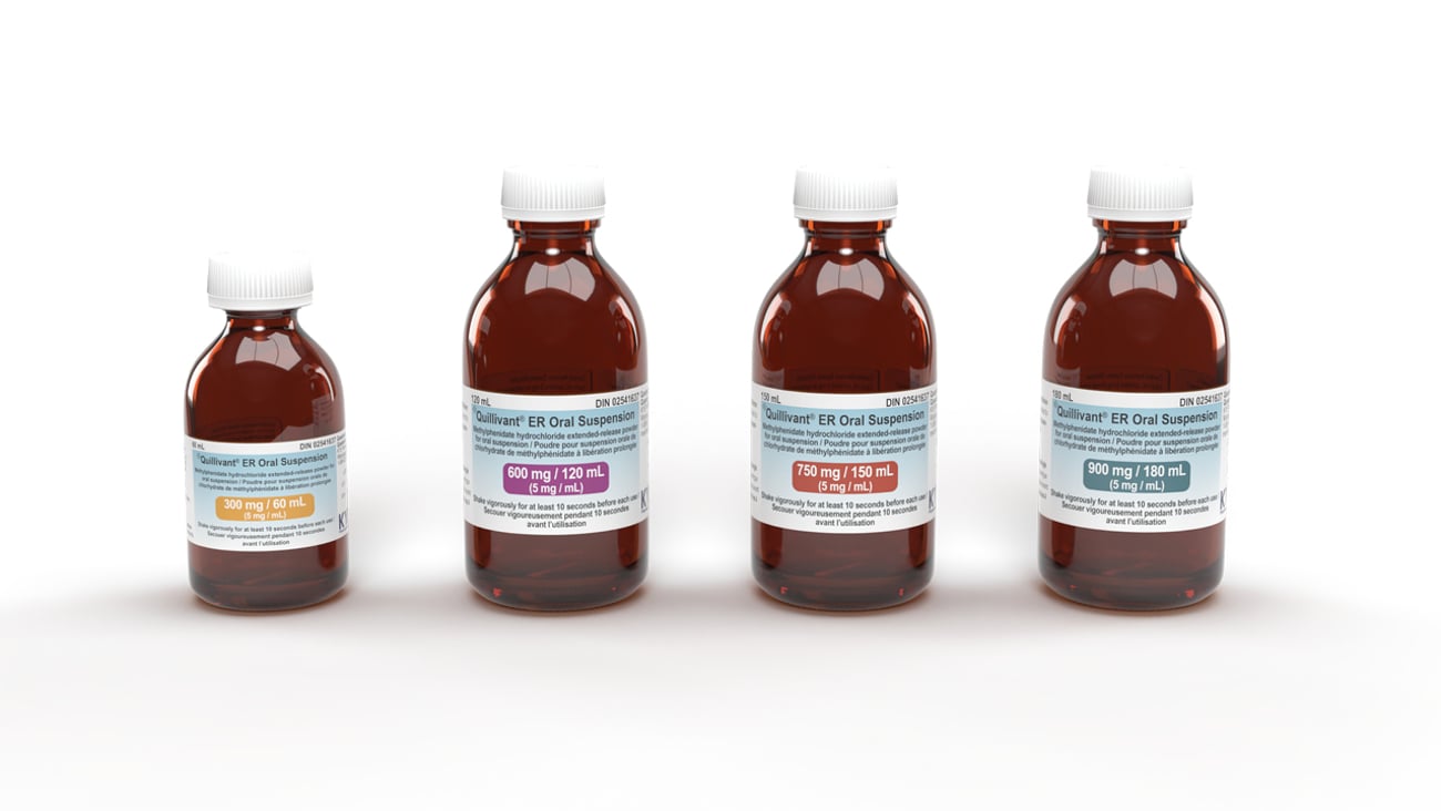 Bottles of Quillivant ER Oral Suspension