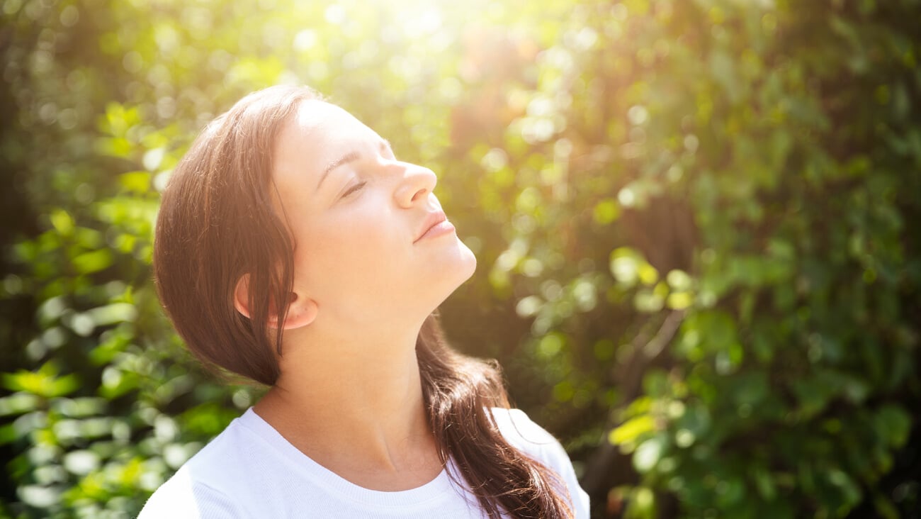 Close-up Of A Beautiful Young Woman Closing Her Eyes; Shutterstock ID 1191173623