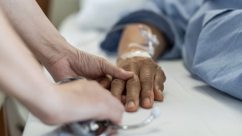 a close up of a hand