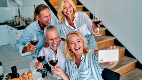 a group of people sitting at a table