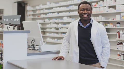 a person standing in a room