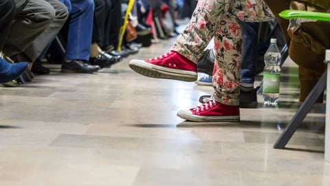 a person sitting on the floor