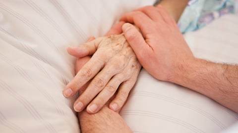 a close up of a hand