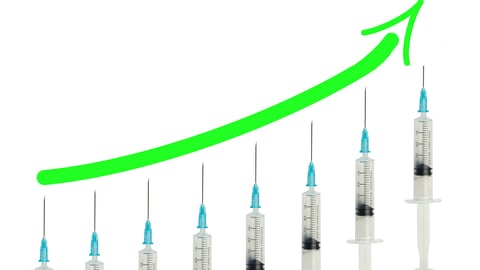 flu shot graph trending upward