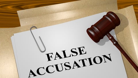 false accusation gavel folders