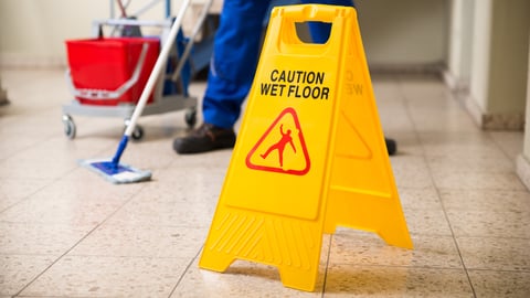 Wet floor sign