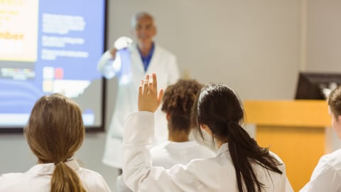 Medical students in a lecture hall