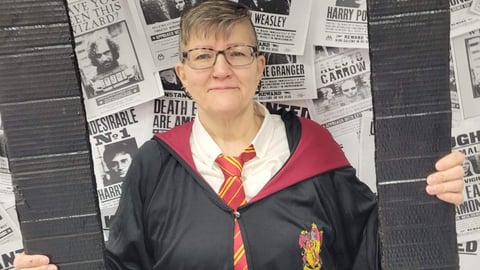 A Harry Potter-themed decoration at Powassan Drug Mart 