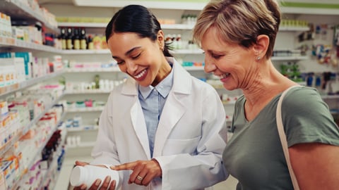 Pharmacist helping a customer