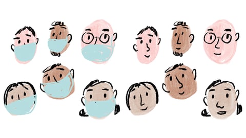 Cartoon of a variety of people