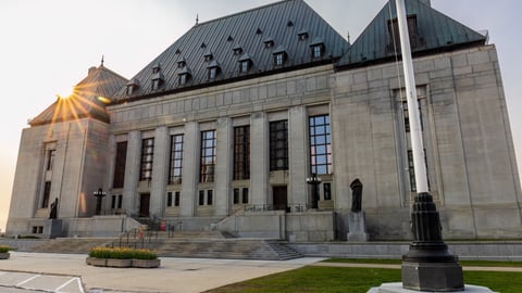 Exterior shot of the Supreme Court of Canada