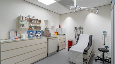 Exam room in a doctor's office