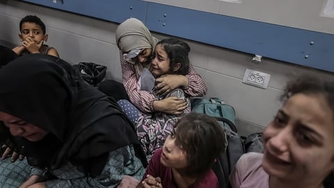 October 20th 2023-The people of Gaza, particularly distressed women,Child, express their pain and suffering through tears, a stark result of the ongoing Israeli attacks in the region.