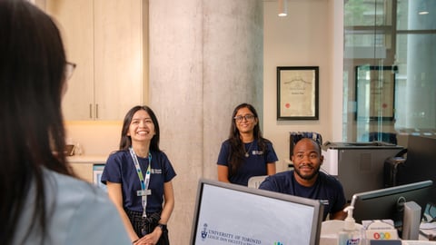 Young people working at the UofT Discovery Pharmacy