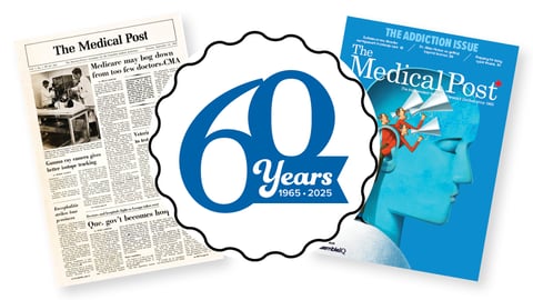 60th anniversary emblem for the Medical Post magazine