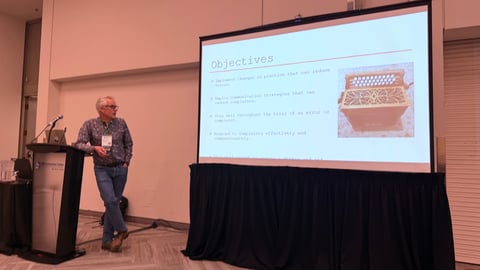 Dr. Mark Saul leads a session on medical errors at the Rural and Remote Conference in Winnipeg.