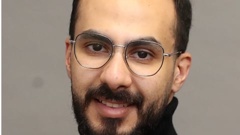 Pharmacist Zeyad Abouwafa,man in dark turtleneck